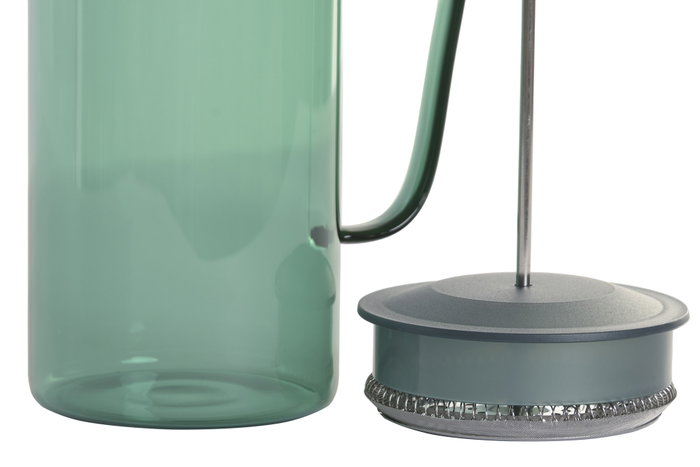DKD Home Decor Cafetera de Borosilicato e Inox Verde 1L DKD Home Decor Cafetera de Borosilicato e Inox Verde 1L