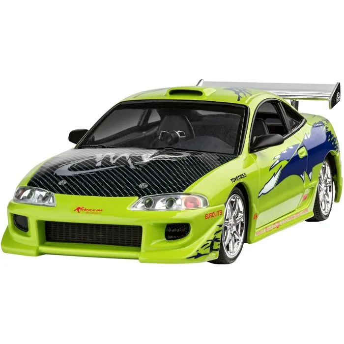 Revell Kit de Maquetas Fast & Furious - Mitsubishi Eclipse de Brian con Pegamento, Pinturas y Accesorios