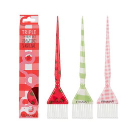 Framar Triple Threat Brush Set Strawberry Shortcake