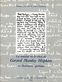 Unidad En La Obra De Gerard Manley Hopkins, La. Su Literatura Epistolar, Pilar Abad Garcia - UNIV.VALLADOLID