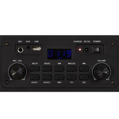 Fonestar Altavoz Portátil California 200W Bluetooth USB MP3 Radio FM Karaoke Micrófono Inalámbrico con Trolley