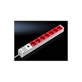 Rittal DK 7240.260 Regleta de enchufes 48.3cm 7 tomas 10A Interior Aluminio 2m