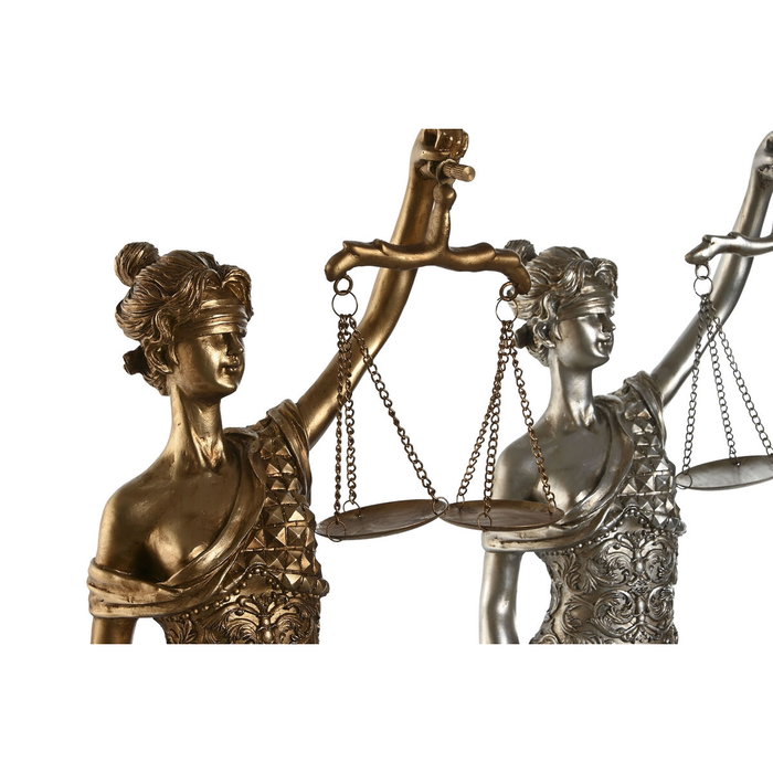DKD Home Decor Figura de la Justicia en Resina, Surtido de 2 Unidades DKD Home Decor Figura de la Justicia en Resina, Surtido de 2 Unidades
