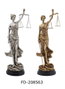 DKD Home Decor Figura de la Justicia en Resina, Surtido de 2 Unidades