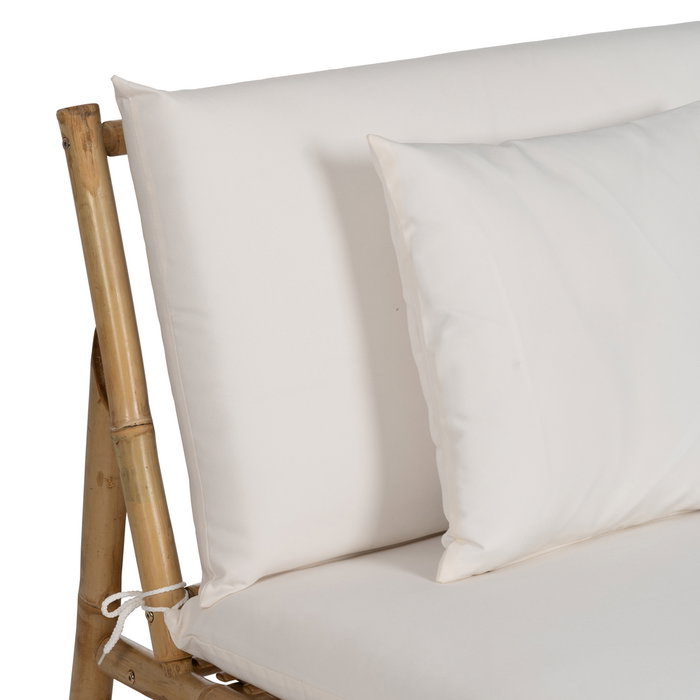 Sofá 2 Plazas Natural Bambú 135 X 86 X 81 cm