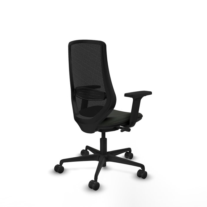 PIQUERAS Y CRESPO Silla de oficina Mardos Negro con Mecanismo Sincro/Traslack y Brazos 2D