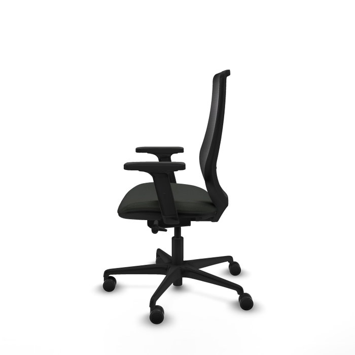 PIQUERAS Y CRESPO Silla de oficina Mardos Negro con Mecanismo Sincro/Traslack y Brazos 2D