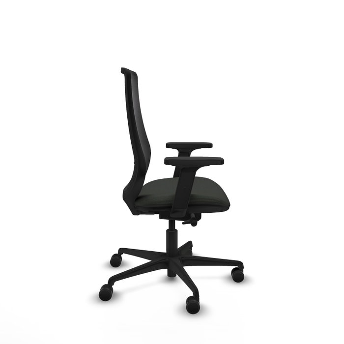 PIQUERAS Y CRESPO Silla de oficina Mardos Negro con Mecanismo Sincro/Traslack y Brazos 2D
