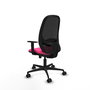 PIQUERAS Y CRESPO Silla de oficina Cilanco con mecanismo Sincro, Rosa y Negro