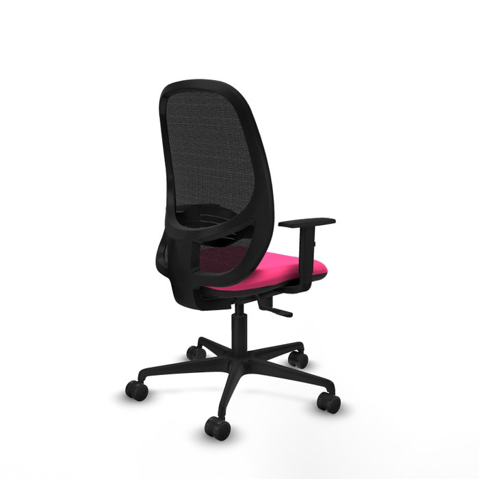 PIQUERAS Y CRESPO Silla de oficina Cilanco con mecanismo Sincro, Rosa y Negro PIQUERAS Y CRESPO Silla de oficina Cilanco con mecanismo Sincro, Rosa y Negro