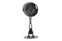 DKD Home Decor Reloj de sobremesa de metal y cristal Negro