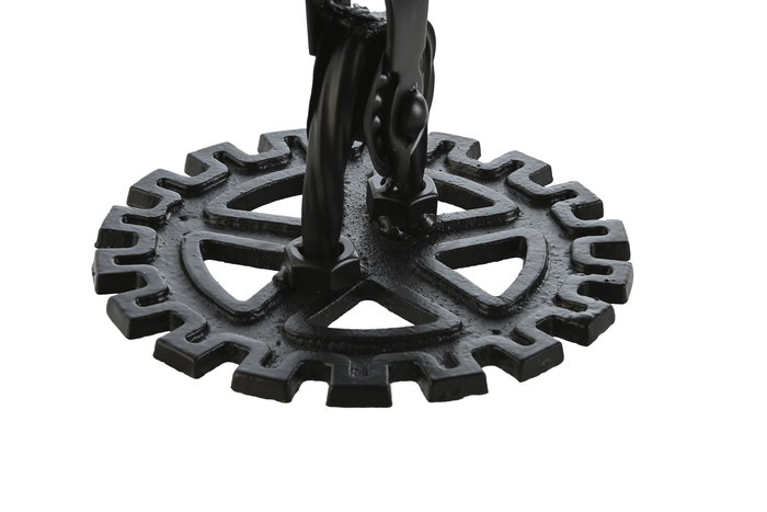 DKD Home Decor Reloj Sobremesa Negro Blanco Metal Cristal 18 x 40.5 x 17 cm