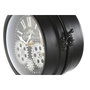 DKD Home Decor Reloj de sobremesa de metal y cristal Negro