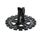 DKD Home Decor Reloj de sobremesa de metal y cristal Negro
