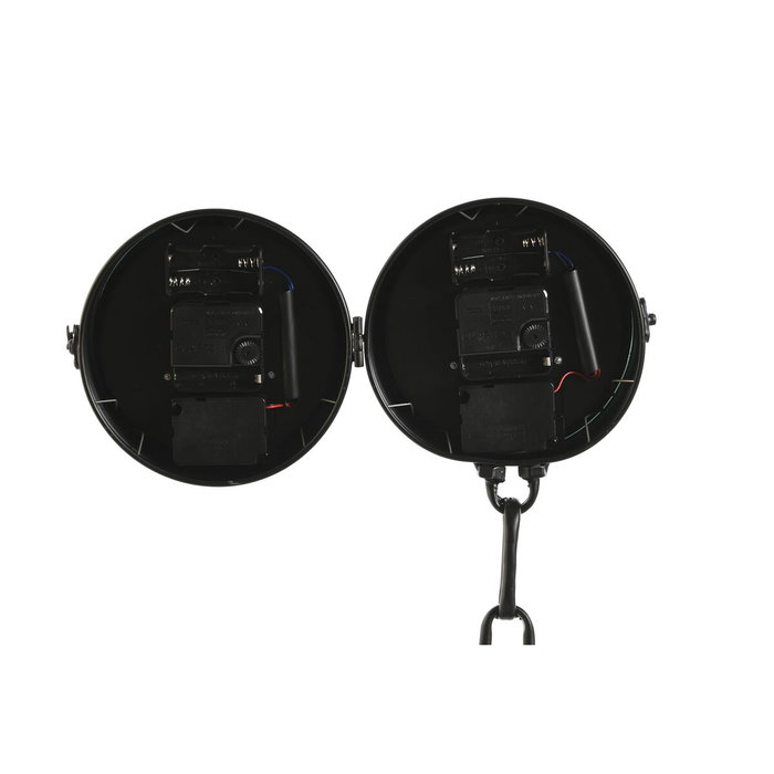 DKD Home Decor Reloj de sobremesa de metal y cristal Negro DKD Home Decor Reloj de sobremesa de metal y cristal Negro