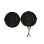 DKD Home Decor Reloj de sobremesa de metal y cristal Negro