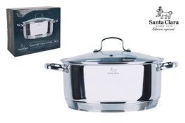 Santa Clara Cacerola con Tapa 28 cm | Diametro: 29.5 cm, Capacidad útil incluida (2 Unidades)