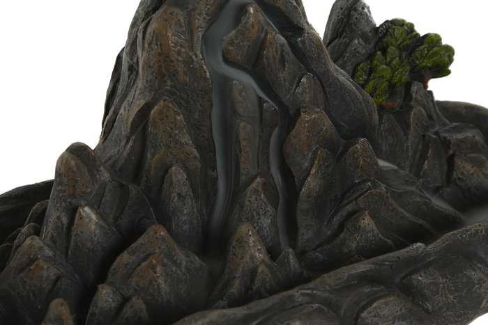 DKD Home Decor Soporte Incienso Oriental Gris Verde 8 x 10 x 20 cm (2 Unidades)