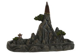 DKD Home Decor Soporte Incienso Oriental Gris Verde 8 x 10 x 20 cm (2 Unidades)