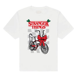 Stranger Things Camiseta Christmas Bike talla XL