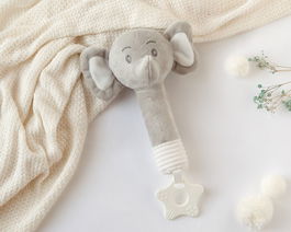 KioKids Sonajero Cricri Elefante Gris 25 cm para Bebé con Mordedor