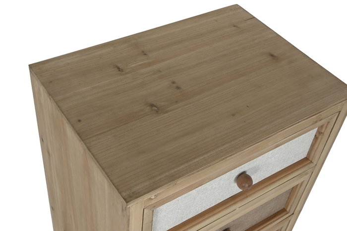 DKD Home Decor Chifonier Tradicional Lino Cajon 48 x 106 x 35 cm