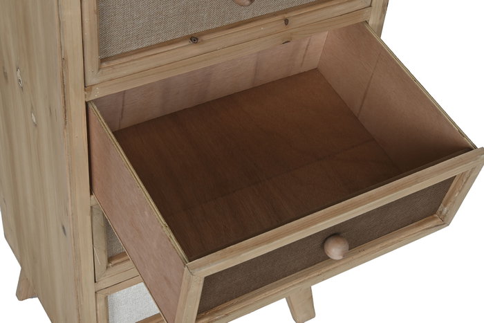 DKD Home Decor Chifonier Tradicional Lino Cajon 48 x 106 x 35 cm