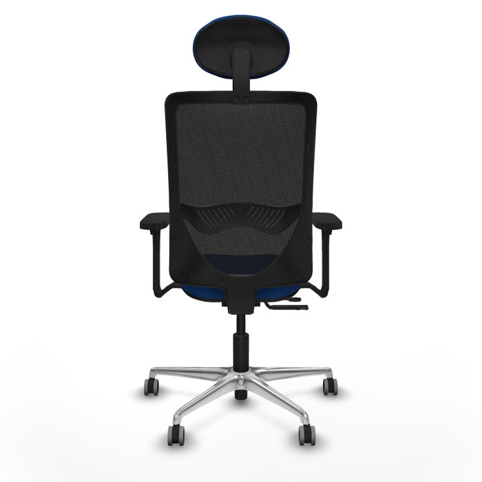 PIQUERAS Y CRESPO Silla de oficina Zulema Azul y Negro con mecanismo Sincro/Traslack