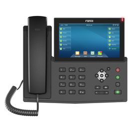 Fanvil X7 V2 Teléfono IP Negro 20 líneas Pantalla Táctil 7" Gigabit Ethernet Bluetooth PoE