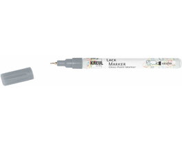 Kreul Rotulador de pintura brillante Gloss plata punta extra-fina 0,80 mm