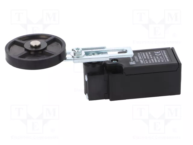 SPAMEL LK-291 Interruptor de fin de carrera con palanca regulada y roldana SPAMEL LK-291 Interruptor de fin de carrera con palanca regulada y roldana