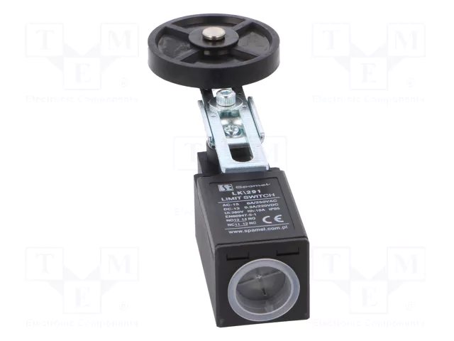 SPAMEL LK-291 Interruptor de fin de carrera con palanca regulada y roldana SPAMEL LK-291 Interruptor de fin de carrera con palanca regulada y roldana