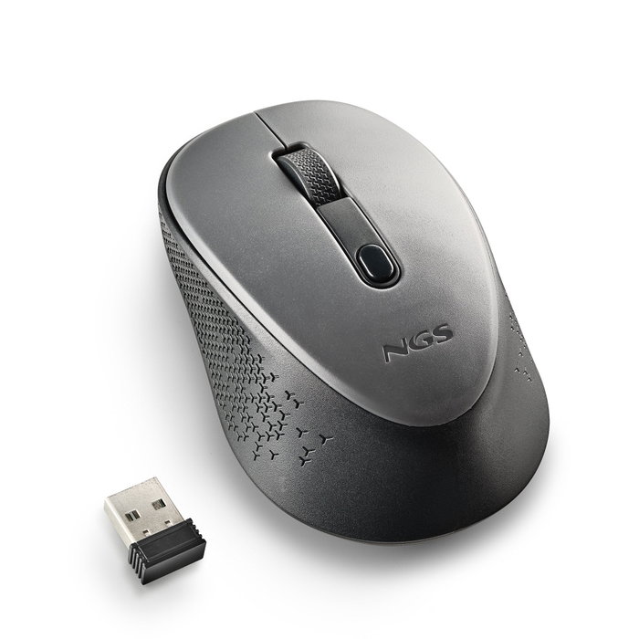 NGS DEW Ratón Inalámbrico Ambidextro Gris NGS DEW Ratón Inalámbrico Ambidextro Gris