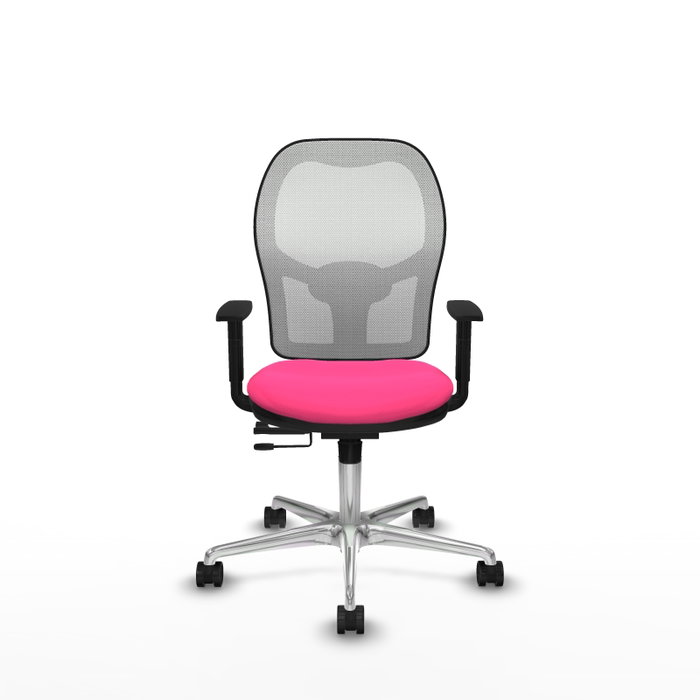 PIQUERAS Y CRESPO Silla de Oficina Jorquera Rosa y Blanca