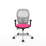PIQUERAS Y CRESPO Silla de Oficina Jorquera Rosa y Blanca