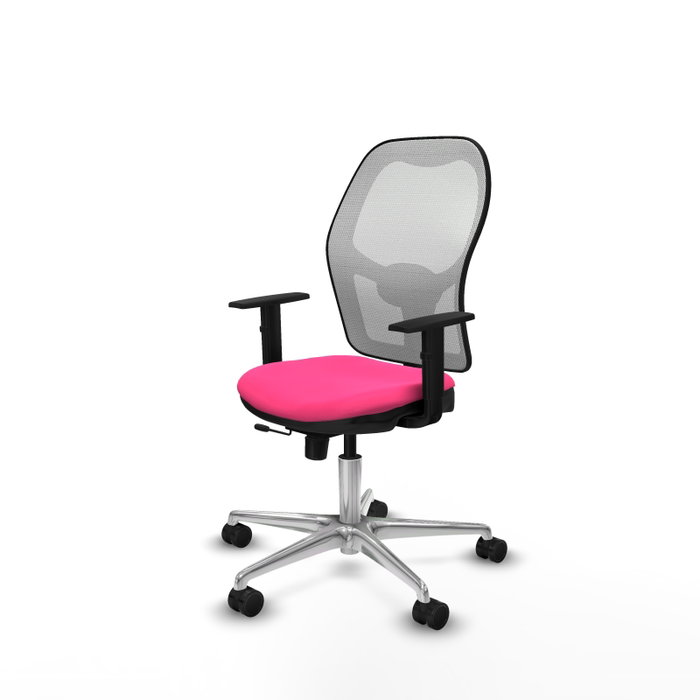 PIQUERAS Y CRESPO Silla de Oficina Jorquera Rosa y Blanca
