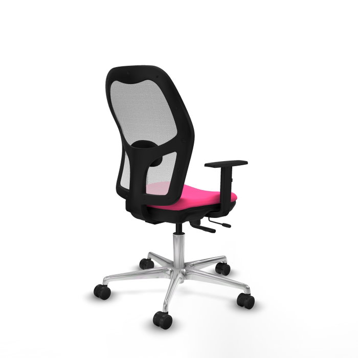 PIQUERAS Y CRESPO Silla de Oficina Jorquera Rosa y Blanca