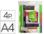 Carchivo Separador Carchivo Polipropileno Extra Rígido DIN A4 Multitaladro Extraíble 500 unidades