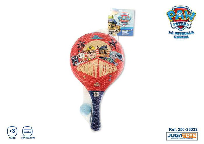 JugaToys Palas de playa de madera Paw Patrol 33x19x1cm