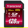 Transcend TS128GSDXC10U1 Tarjeta SDXC 128GB UHS-I Clase 10 600x Velocidad de Lectura 90 MB/s