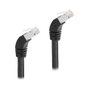 DeLOCK Cable de red RJ45 Cat.6A S/FTP acodado 45° hacia abajo 1 m negro