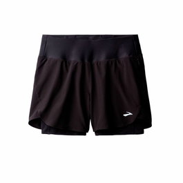 Pantalones Cortos Deportivos para Mujer Brooks Chaser 5" 2-In-1 20 Negro