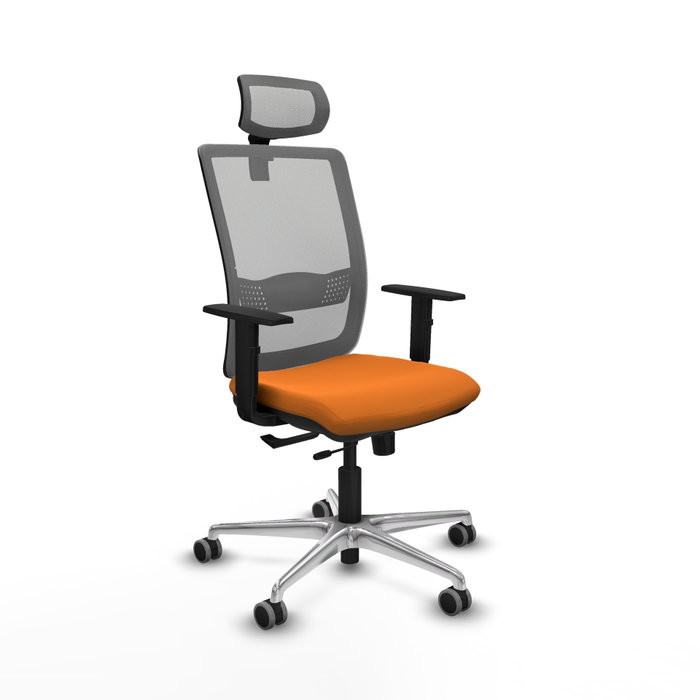 PIQUERAS Y CRESPO Silla de oficina Haches Naranja y Gris PIQUERAS Y CRESPO Silla de oficina Haches Naranja y Gris