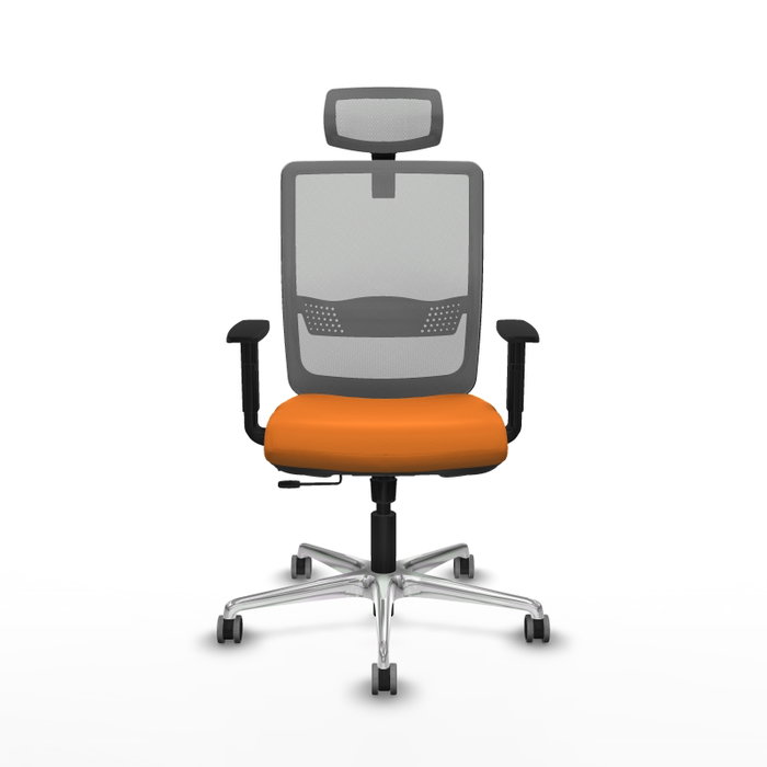 PIQUERAS Y CRESPO Silla de oficina Haches Naranja y Gris PIQUERAS Y CRESPO Silla de oficina Haches Naranja y Gris