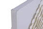 DKD Home Decor Cuadro Lienzo Papel Maché 120x120 Flor 3D Blanco