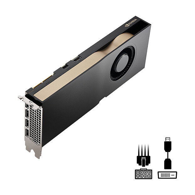 PNY Technologies Quadro RTX A4500 VCNRTXA4500 - Tarjeta Gráfica Profesional 20GB GDDR6 320-bit 4x DisplayPort 1.4a PCIe 4.0 x16 - 7680x4320p