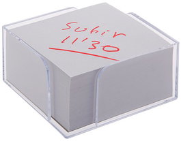 Porta Notas A.2000 105X105X55 Mm Cristal (No Incluye Taco)