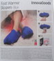Zapatillas de Casa Calentables en Microondas InnovaGoods Azul