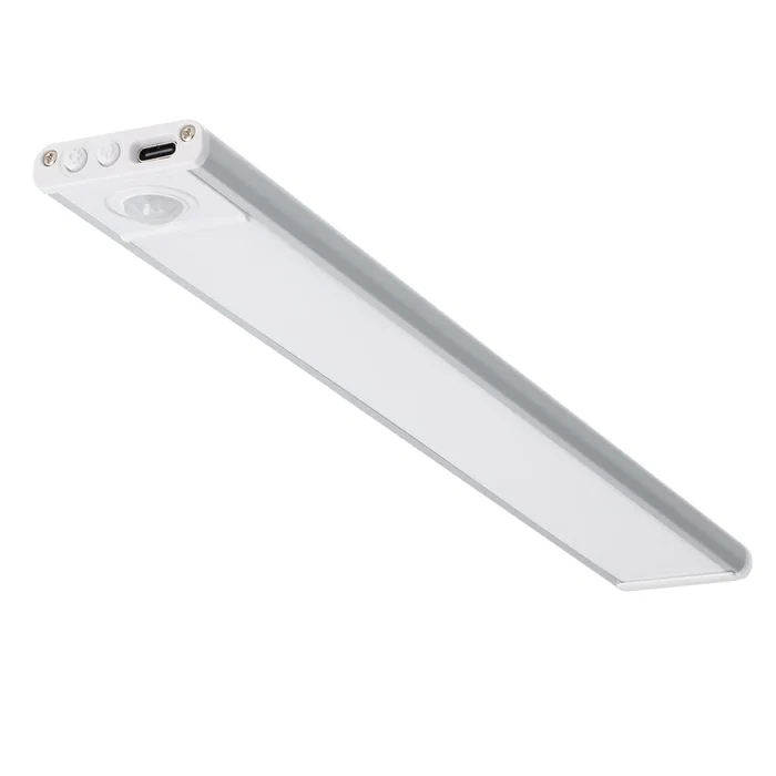 Regleta LED para Armarios con Sensor Inteligente y Carga USB-C, 1.15W, 71 Lm, Luz CCT Ajustable (Blanco Cálido/Neutro/Frío), Montaje Magnético/Adhesivo