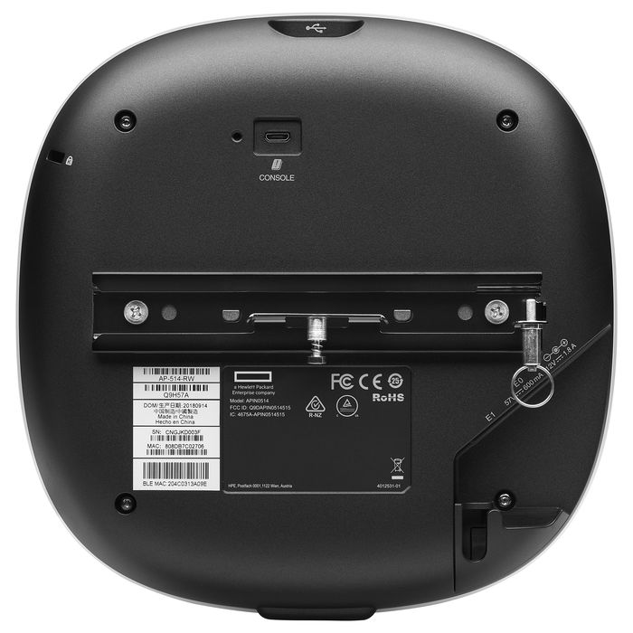 HP Enterprise Aruba AP-514 RW Access Point Dual Radio 4x4:4 + 2x2:2 802.11ax Wi-Fi 6 Antenas Externas Unified Campus 5375 Mbps PoE Blanco